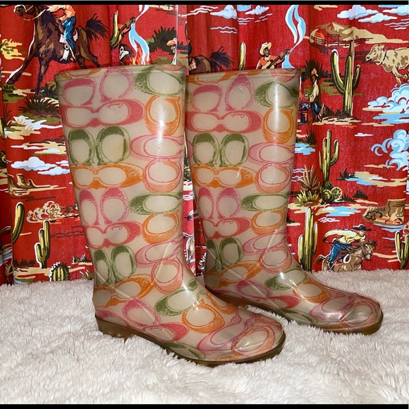 Coach Shoes - 👢 Ladies COACH Rain boots. Size 7. 👢